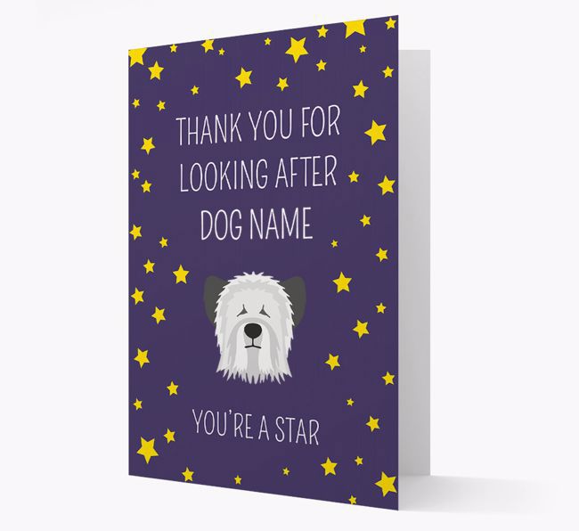 Personalised 'You're A Star' Thank You Card